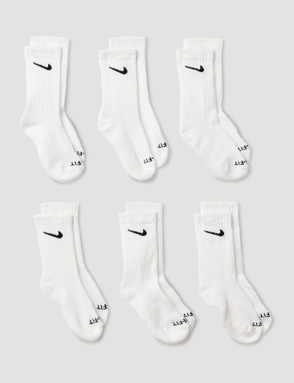 Nike Kids' 6-Pack Performance Socks