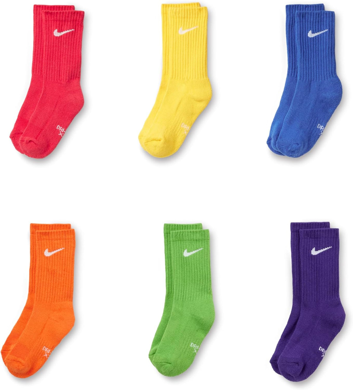 Nike Kids' 6-Pack Performance Socks