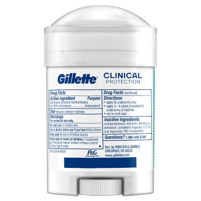 Gillette Clinical Soft Invisible Solid Ultimate Fresh Antiperspirant & Deodorant 2.6oz - Imperfect Box